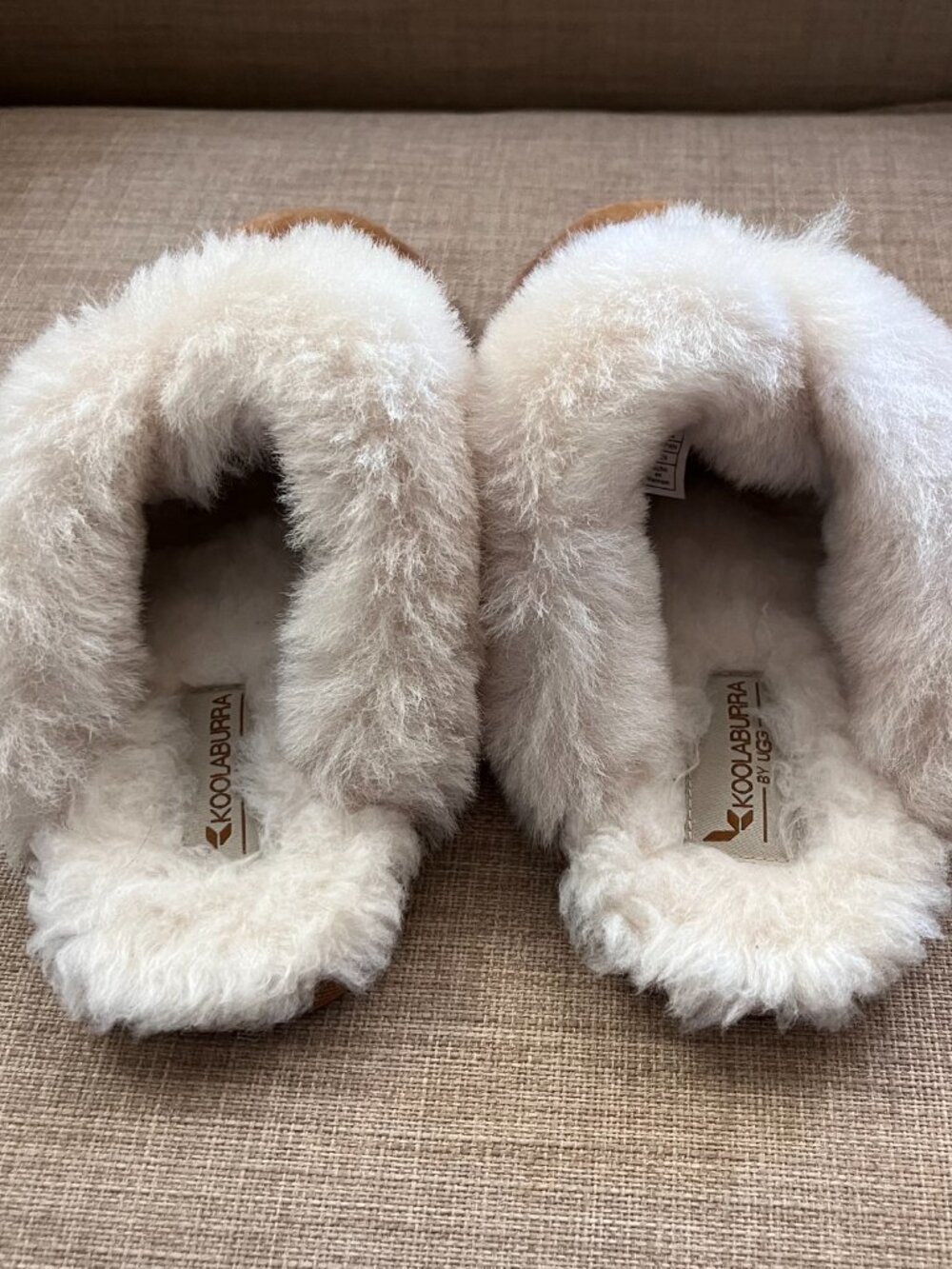 KOOLABURRA BY UGG Slippers Women's Sz 7 Milo Scuff Faux Sheepskin Brown Slip On - Picture 4 of 8